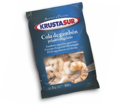 Cola de gambón pelada y desvenada cruda