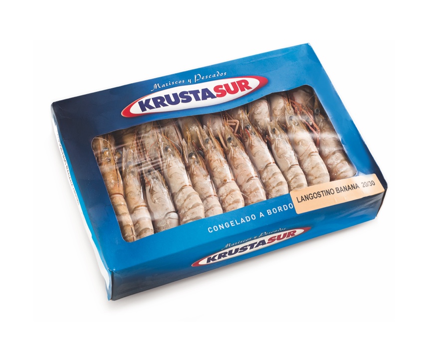 Langostino banana entero crudo 2kg