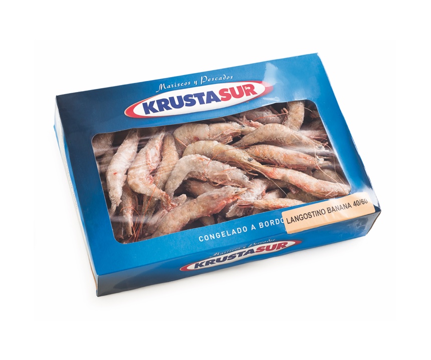 Langostino banana entero crudo 1,5kg
