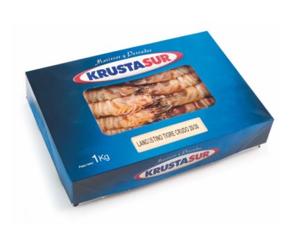 Langostino tigre entero crudo 1kg